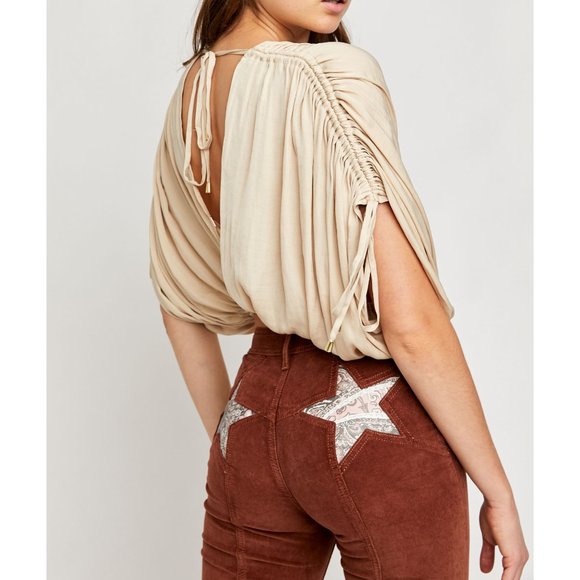 Free People Tops - NWT Free People Rachel Silky Top / Pearl Island